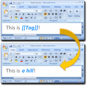 Templater example: a hill