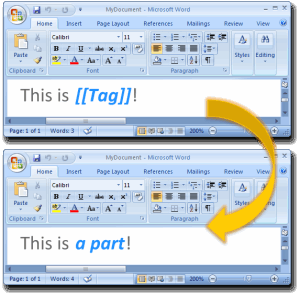 Templater example: a part