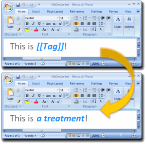 Templater example: a treatment