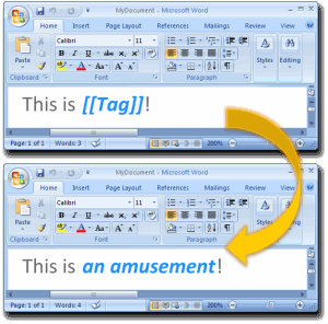 Templater example: an amusement