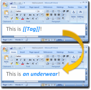 Templater example: an underwear